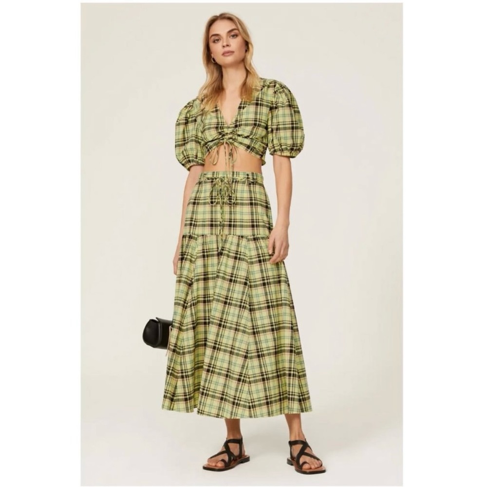 Derek Lam 10 Crosby Milly Custom Yarn-Dyed Plaid SET
